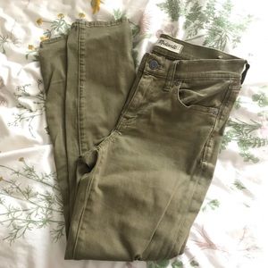 Madewell 9” skinny cropped dyed jeans